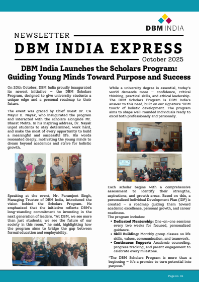 DBM INDIA EXPRESS OCTOBER-25